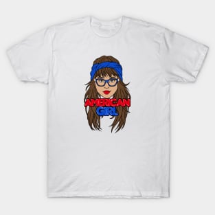 American retro girl T-Shirt